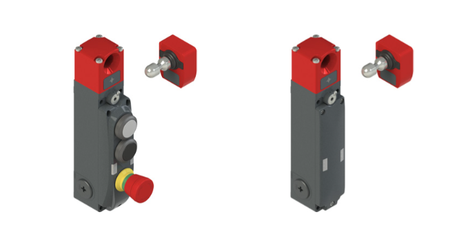 RFID safety switch with lock and integrated control devices with actuator