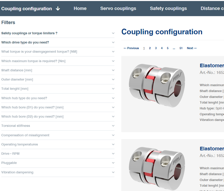 Coupling Selector